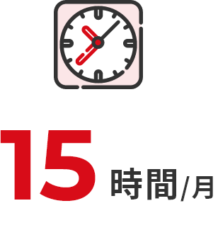 15時間/月